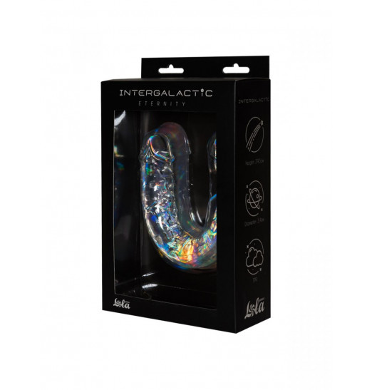 Прозрачный двусторонний фаллоимитатор Eternity - 29,5 см.
