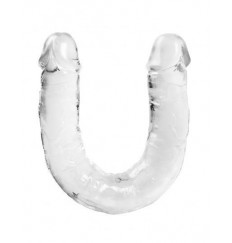 Прозрачный двусторонний фаллоимитатор Eternity - 29,5 см.