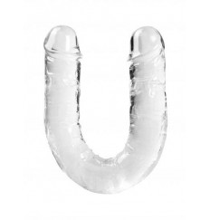 Прозрачный двусторонний фаллоимитатор Infinity - 33,5 см.