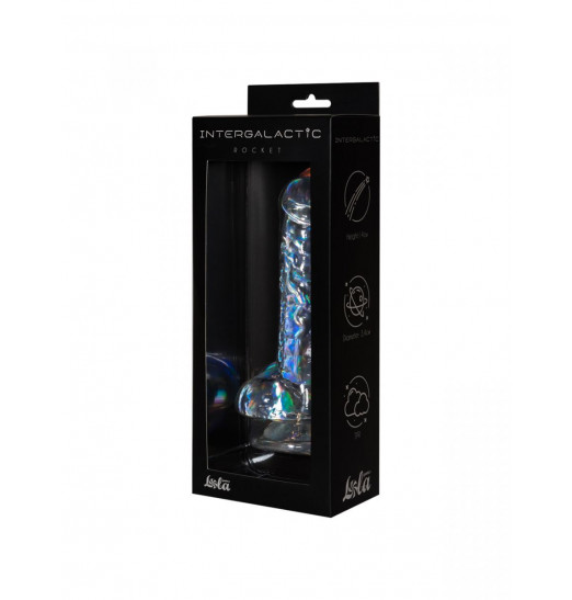 Прозрачный фаллоимитатор Rocket - 19 см.