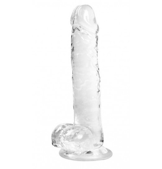 Прозрачный фаллоимитатор Rocket - 19 см.