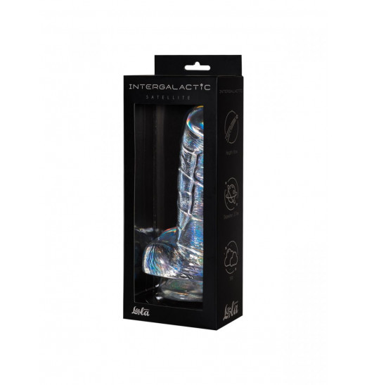 Прозрачный фаллоимитатор Satellite - 21 см.