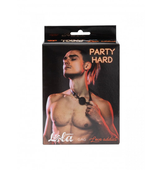 Черный кляп Love Addict на замочке Черный кляп Love Addict на замочке