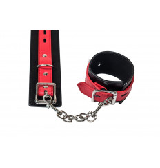 Черно-красные наручники Prelude