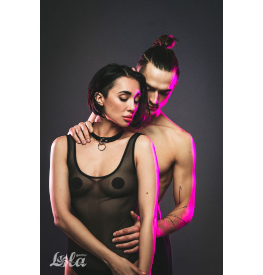 Черно-красный ошейник Cabaret