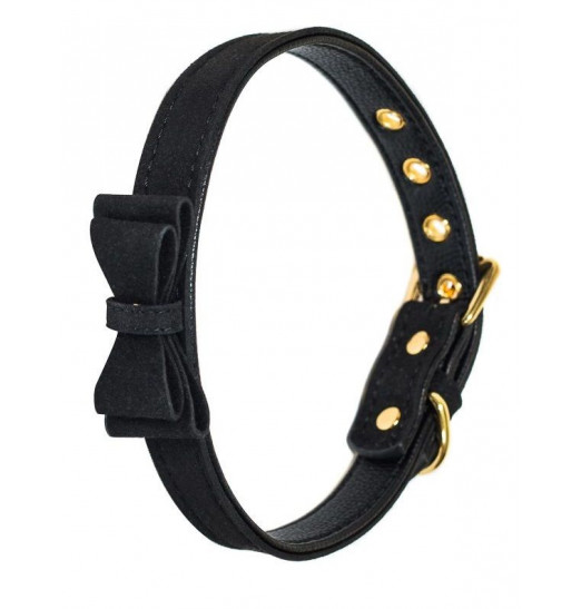 Черный ошейник Decadence с бабочкой Черный ошейник Decadence с бабочкой