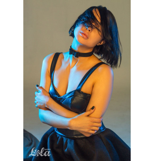 Черный ошейник Decadence с бабочкой Черный ошейник Decadence с бабочкой