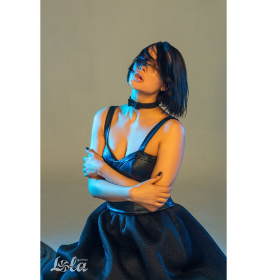 Черный ошейник Decadence с бабочкой Черный ошейник Decadence с бабочкой