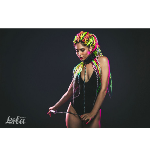 Черный ошейник Fetish с поводком Черный ошейник Fetish с поводком