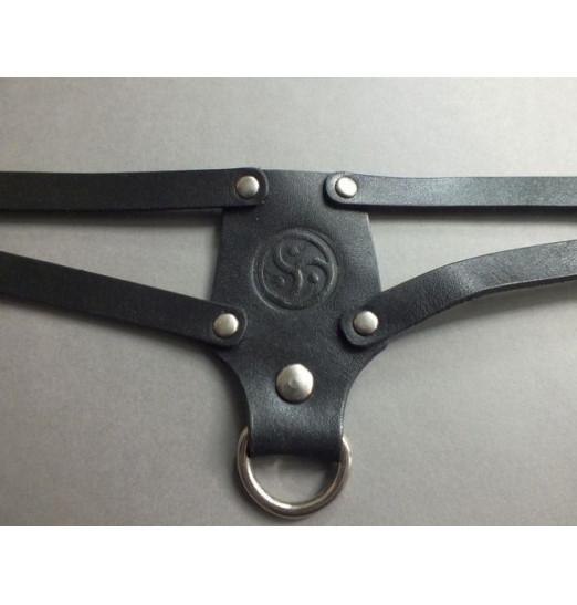 Черный ошейник с трискелем Черный ошейник с трискелем