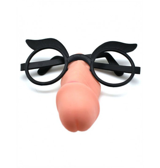 Пластиковые очки с шалуном вместо носа