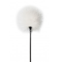 Белый пуховый тиклер Treasure - 41 см.