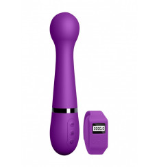Фиолетовый вибромассажер Kegel Wand - 18,5 см.