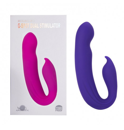 Фиолетовый вибратор G-Spot Dual Stimulator - 17,1 см.