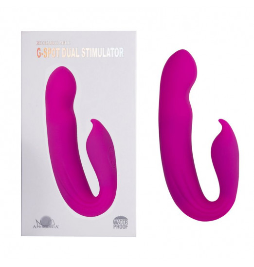 Розовый вибратор G-Spot Dual Stimulator - 17,1 см.