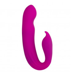 Розовый вибратор G-Spot Dual Stimulator - 17,1 см.