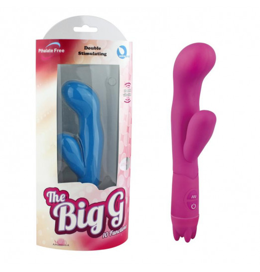 Лиловый вибростимулятор 10 Function Vibe-The Big G - 20 см.