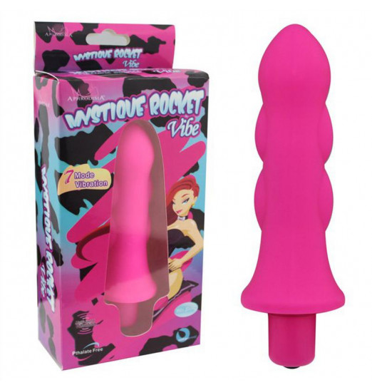 Розовый мини-вибратор Mystique Rocket Vibe - 12,7 см.