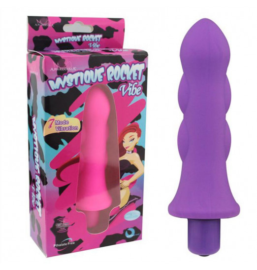 Фиолетовый мини-вибратор Mystique Rocket Vibe - 12,7 см.