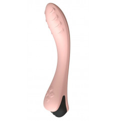 Персиковый вибратор для G-точки Apus - 19 см.