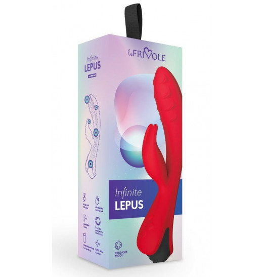 Красный вибратор-кролик Lepus с ребрышками Красный вибратор-кролик Lepus с ребрышками