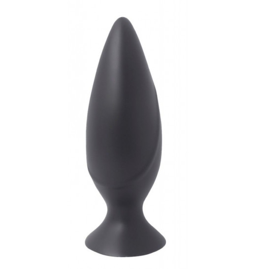 Черная анальная пробка Mojo Spades Medium Butt Plug - 10,7 см.