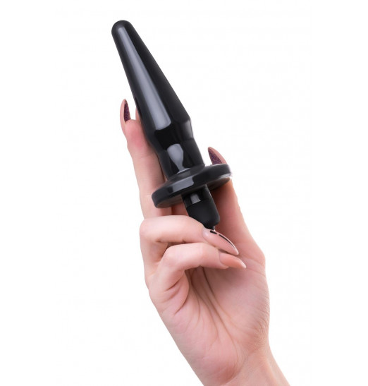 Черная анальная втулка Lacerta с вибрацией - 12,1 см. Черная анальная втулка Lacerta с вибрацией - 12,1 см.