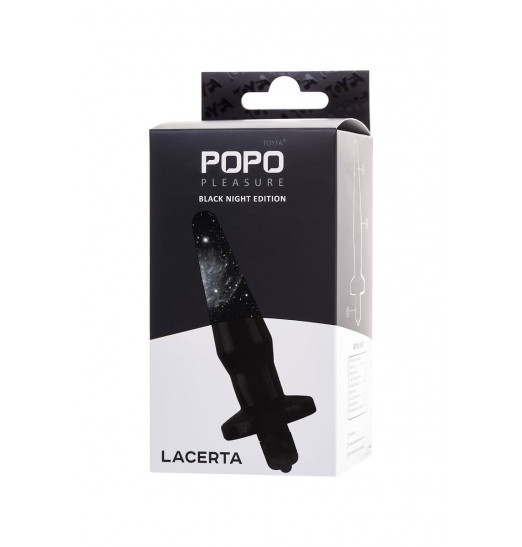 Черная анальная втулка Lacerta с вибрацией - 12,1 см. Черная анальная втулка Lacerta с вибрацией - 12,1 см.
