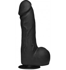 Черный фаллоимитатор The Perfect Cock With Removable Vac-U-Lock Suction Cup - 19 см.