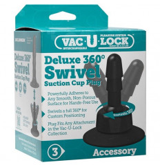 Плаг с присоской для фиксации насадок Deluxe 360° Swivel Suction Cup Plug
