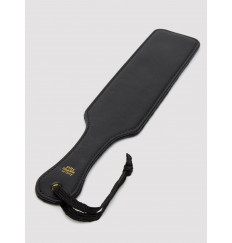 Черная шлепалка Bound to You Faux Leather Spanking Paddle - 38,1 см.