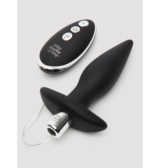 Черная вибровтулка Relentless Vibrations Remote Control Butt Plug - 11,4 см.