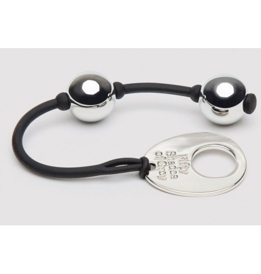 Серебристые шарики Inner Goddess Mini Silver Pleasure Balls 85g на черном силиконовом шнурке Серебристые шарики Inner Goddess Mini Silver Pleasure Balls 85g на черном силиконовом шнурке