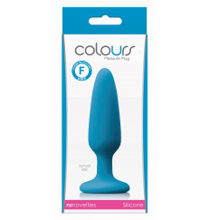 Голубая анальная мини-пробка Small Plug - 11,5 см.