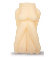 Компактный телесный мастурбатор в виде торса