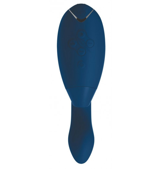 Синий стимулятор Womanizer DUO с вагинальным отростком Синий стимулятор Womanizer DUO с вагинальным отростком
