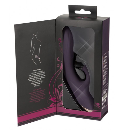 Фиолетовый вибратор-кролик Javida Sucking - 21,6 см.