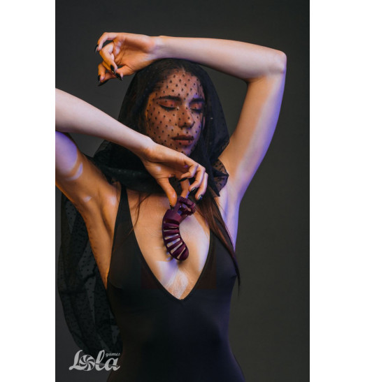 Мужской пояс верности бордового цвета Romello