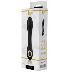 Черный вибратор для точки G NATASHA - 20 см.