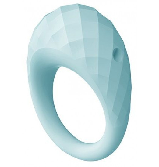 Голубое эрекционное виброкольцо ZELIE
