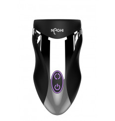 Черный вибромастурбатор NO.29 RECHARGEABLE PENIS HEAD VIBE