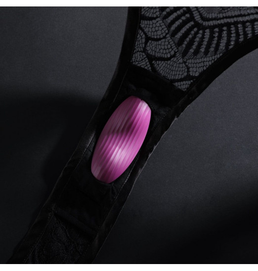 Фиолетовый клиторальный стимулятор Edeny с управлением через приложение