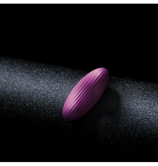 Фиолетовый клиторальный стимулятор Edeny с управлением через приложение