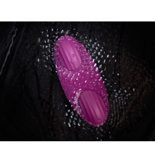 Фиолетовый клиторальный стимулятор Edeny с управлением через приложение