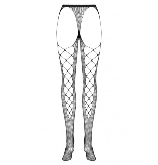 Эффектные стрип-панти в мелкую сеточку с плетением