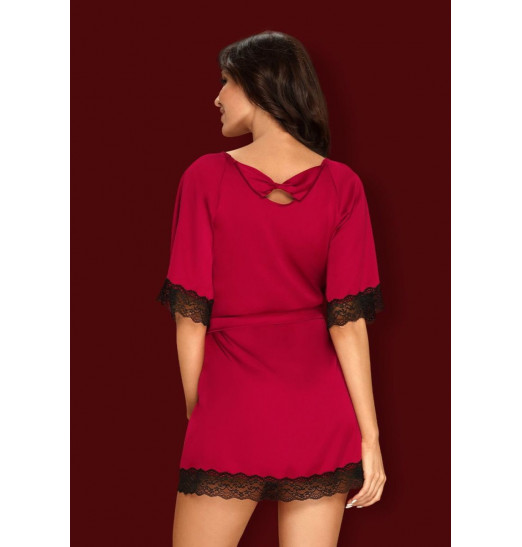 Соблазнительный коротенький пеньюар Sensuelia Соблазнительный коротенький пеньюар Sensuelia