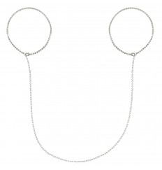 Стильные манжеты со стразами на цепочке