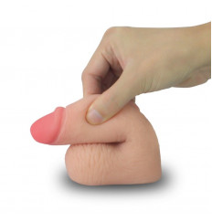 Накладной телесный фаллос - 13,9 см.