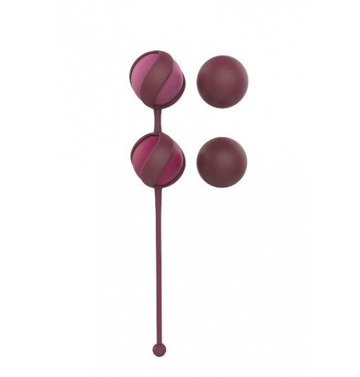 Набор из 4 бордовых вагинальных шариков Valkyrie