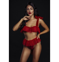 Пикантный комплект с пышными оборками